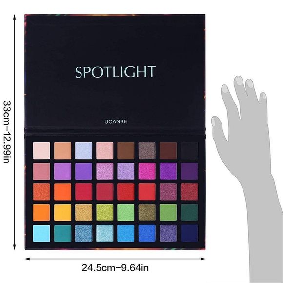 UCANBE Spotlight Eyeshadow Palette Professional 40 Color Eye Shadow - Picture 3 of 7
